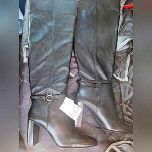 Zara NWT black calf boots size 39, 8 US